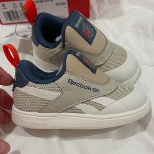 Reebok infant slip on Sneakers - White/Beige/Red